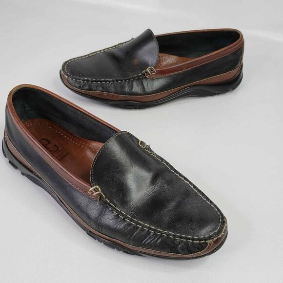 Allen Edmonds Loafers Men Size 11.5 Black Leather Slip On Boulder Dress Shoes main image 8